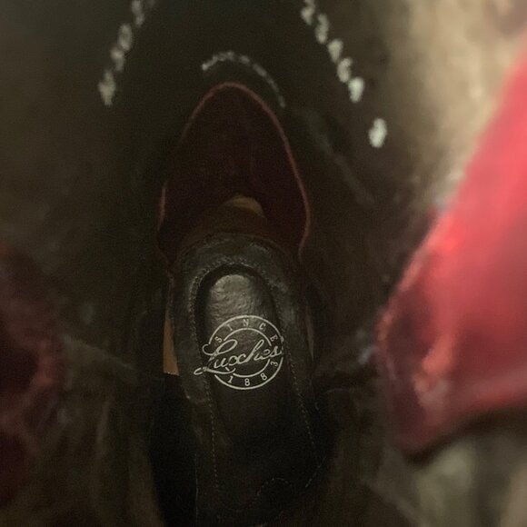 Lucchese, Red Floral, Size 8 1/2 - Picture 9 of 9